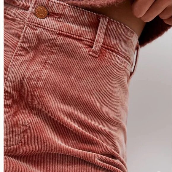 Anthropologie Pilcro High Rise Cropped Wide Leg Corduroy Pants Size 29 - Picture 3 of 7